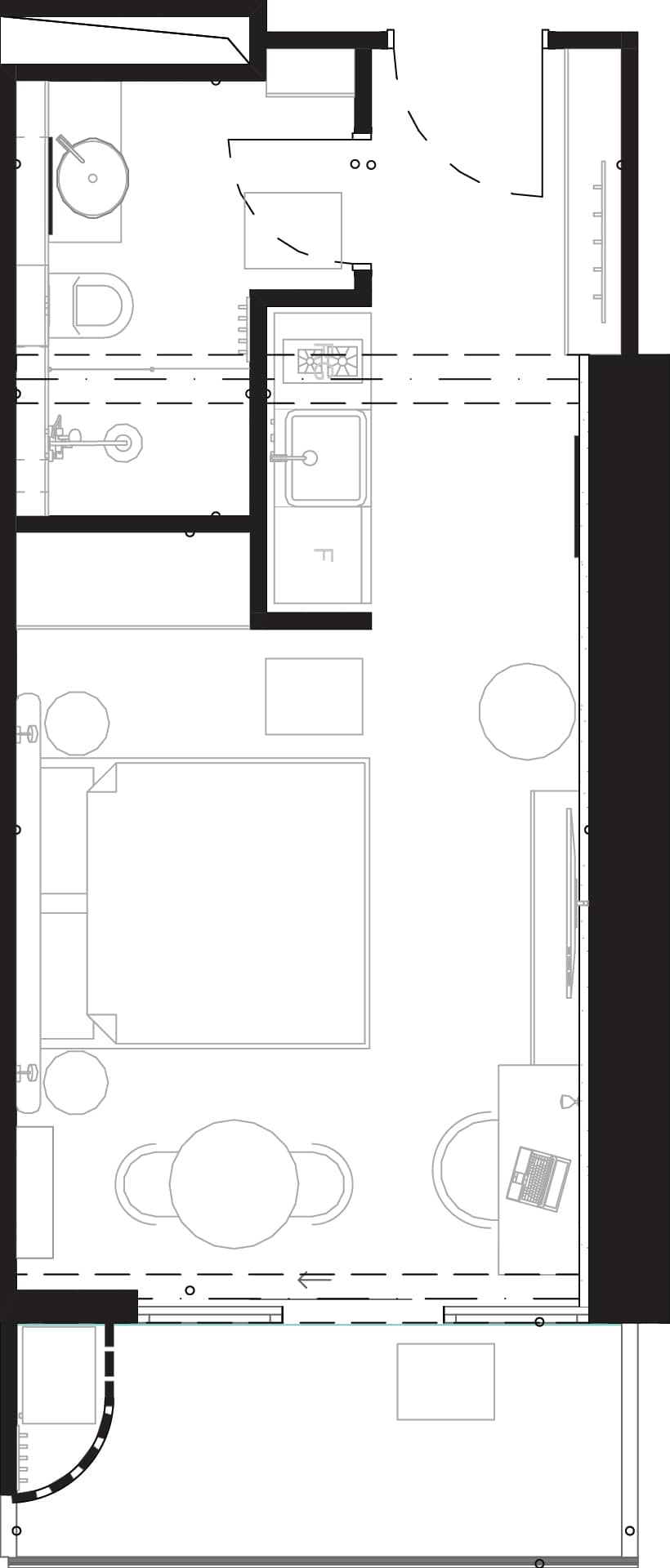 1-комн., 34.4 м²