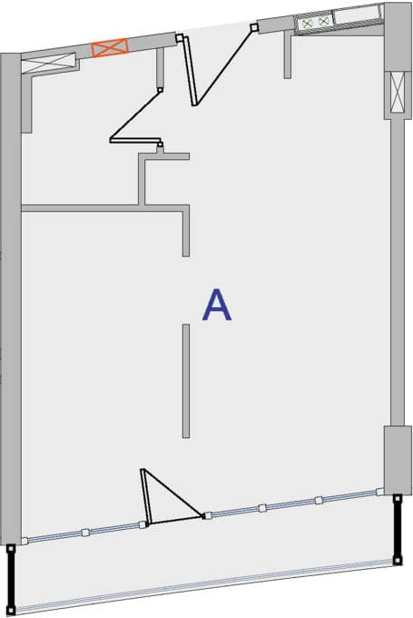 一居室, 42.6 m²