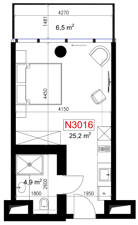 1-комн., 36.6 м²
