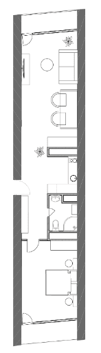 单间, 69.1 m²