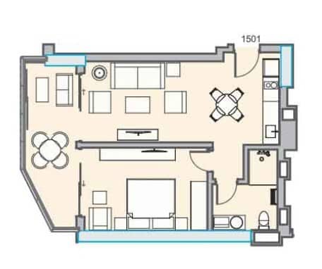 2-комн., 60.1 м²