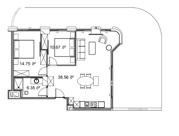 2-room, 135.1 m²