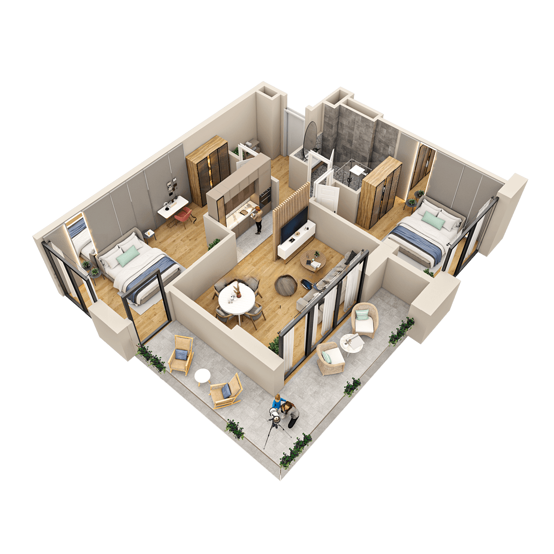 3-комн., 85 м²