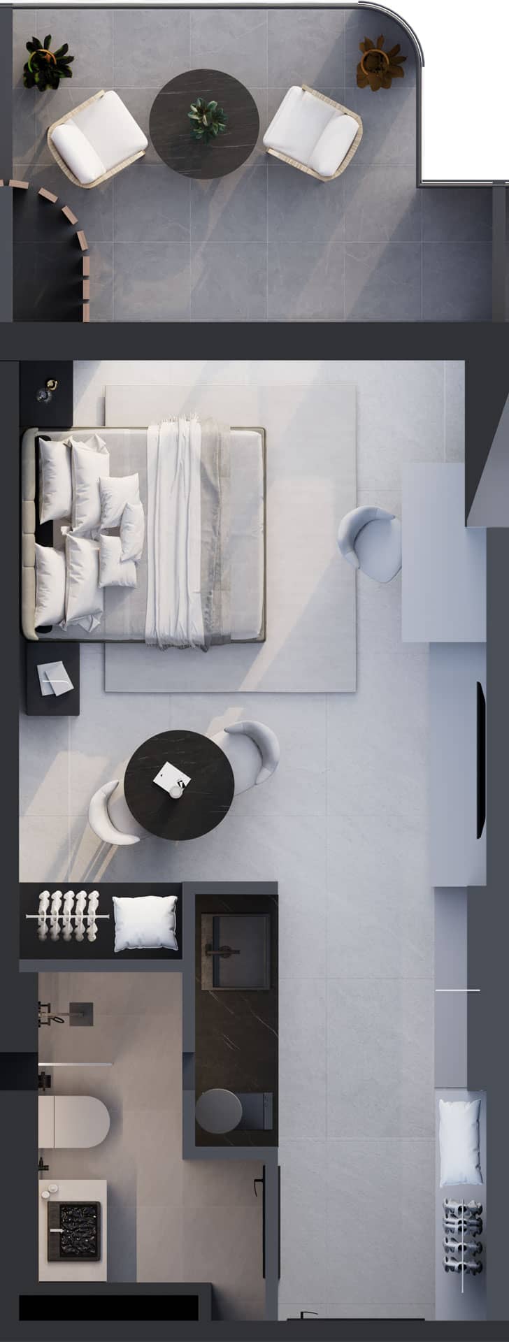 一居室, 37.9 m²