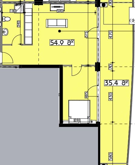1-комн., 90.3 м²