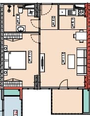 1-комн., 59.2 м²