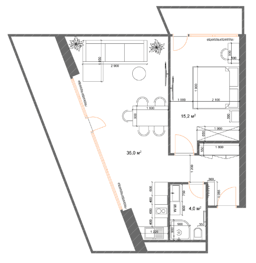 2-комн., 85.3 м²