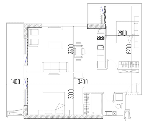 3-комн., 72.8 м²