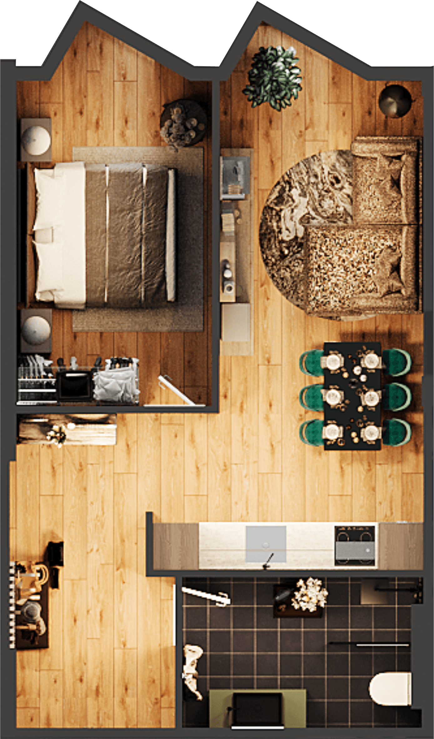 2-room, 50.2 m²