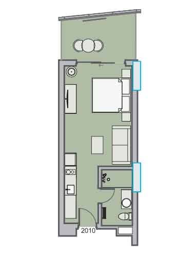 Студия, 39.8 м²
