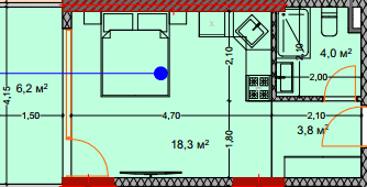 Studio, 32.7 m²