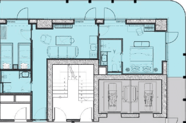 一居室, 88.5 m²