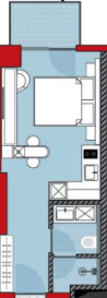 一居室, 31.7 m²