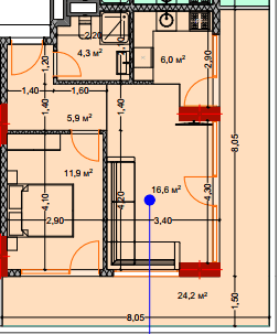 2-room, 72.4 m²