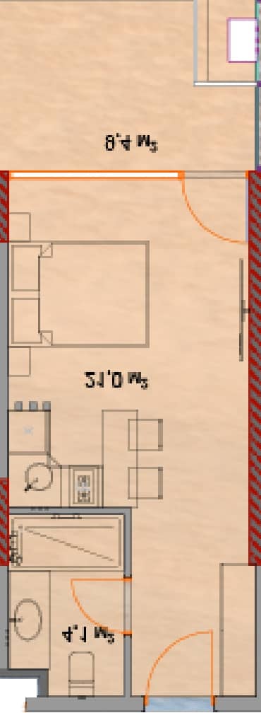 סטודיו, 35.2 מ״ר