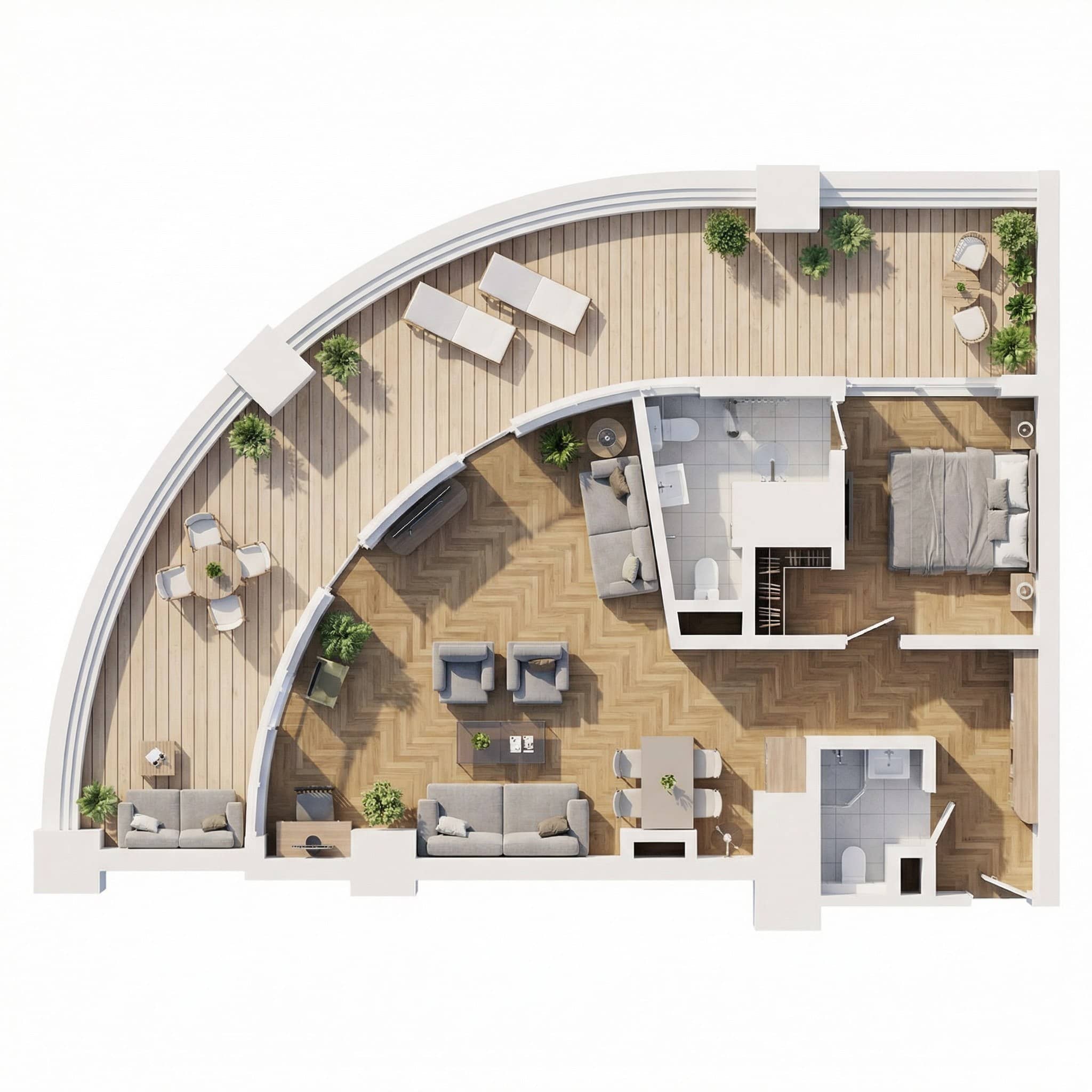 酒店客房, 101 m²