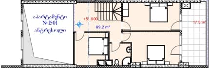 3-ოთახიანი, 240.3 მ²