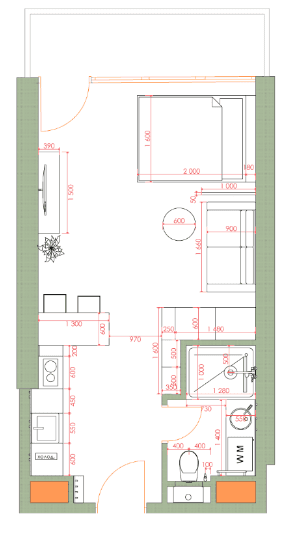 1-комн., 34.7 м²