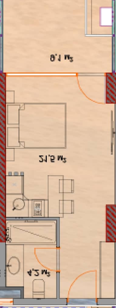 Studio, 35.6 m²