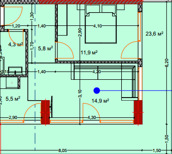 2-комн., 67.5 м²