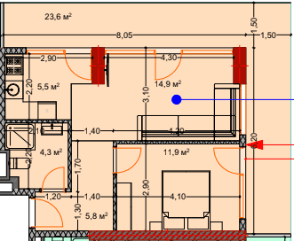 2-комн., 67.5 м²