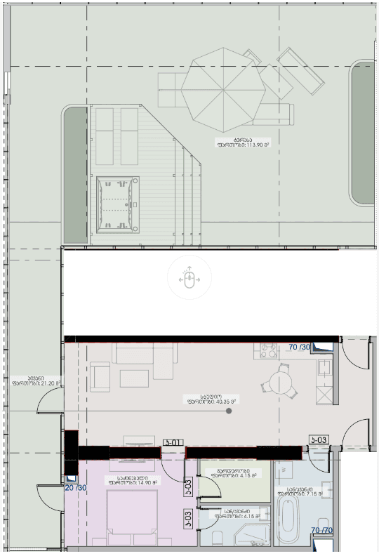 1-комн., 205.8 м²