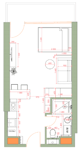 1-комн., 34.7 м²