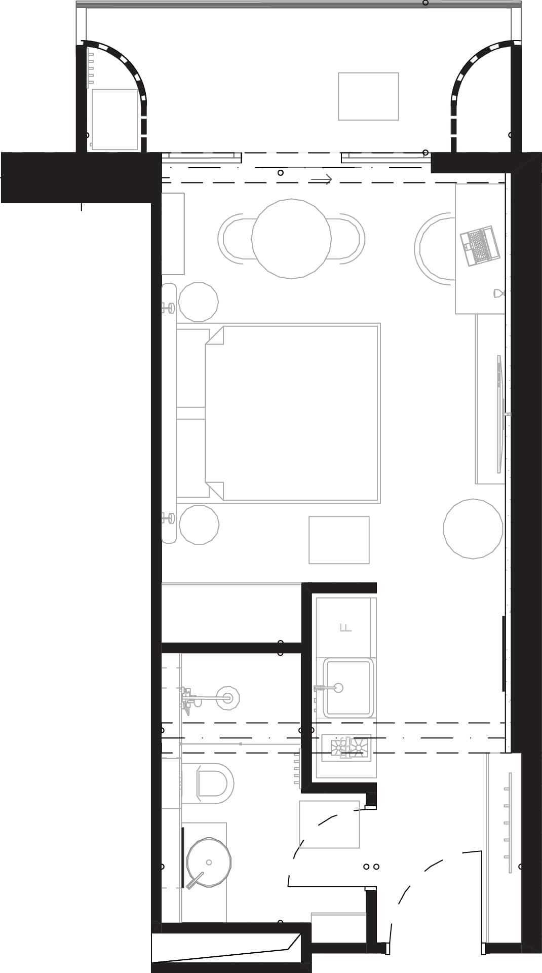 一居室, 34.5 m²