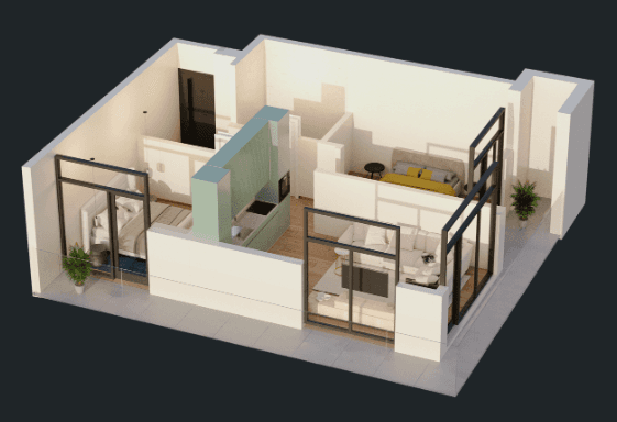 2-комн., 69.7 м²