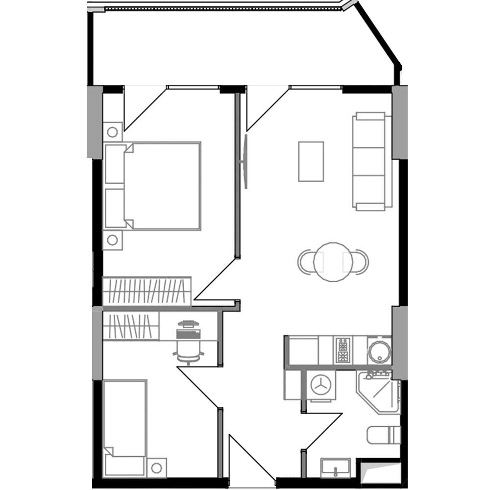 2-комн., 56.7 м²