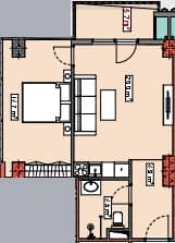 1-комн., 50.9 м²
