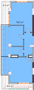 两居室, 92.7 m²