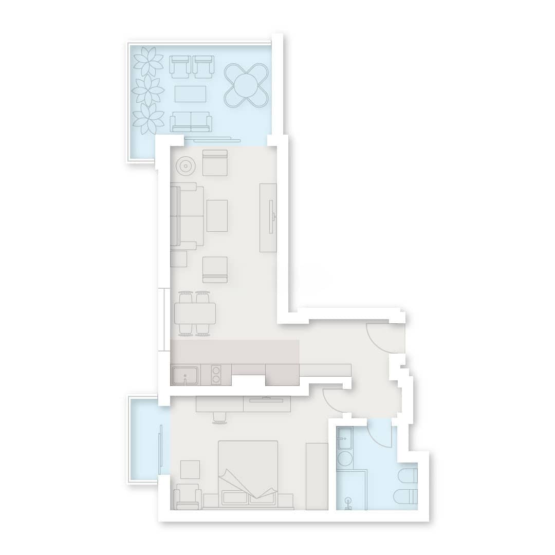 2-комн., 74.7 м²