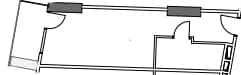 单间, 34.8 m²