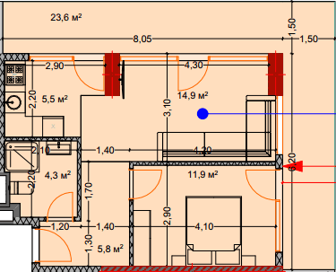 2-комн., 67.5 м²