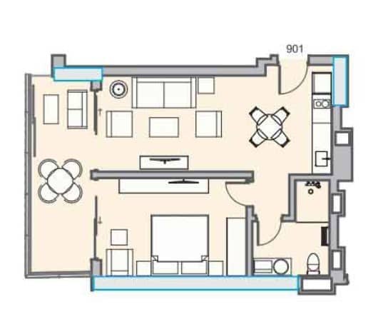 2-комн., 61.3 м²