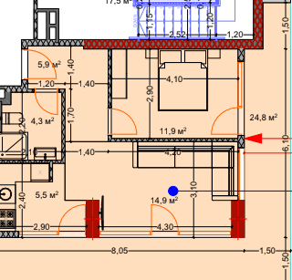 2-комн., 68.7 м²