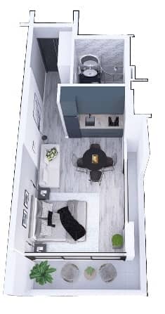 单间, 37.9 m²