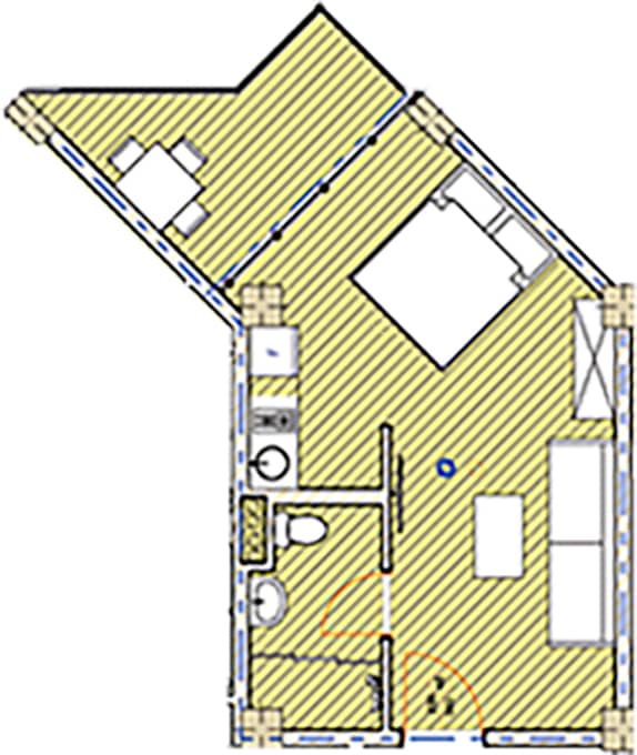 Студия, 35.2 м²