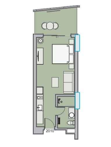 Студия, 39.3 м²