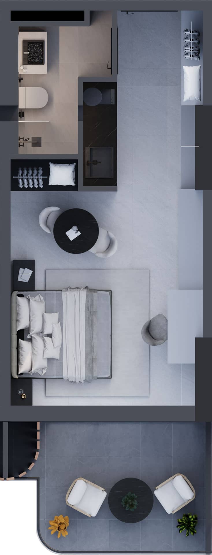 1-room, 37.9 m²
