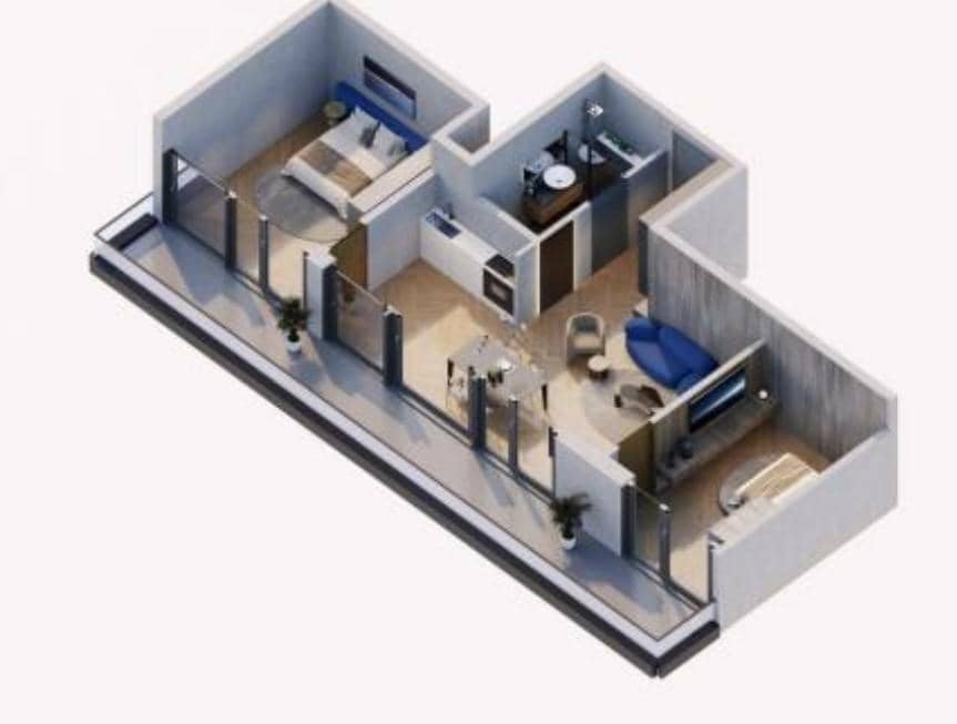 2-room, 75.5 m²