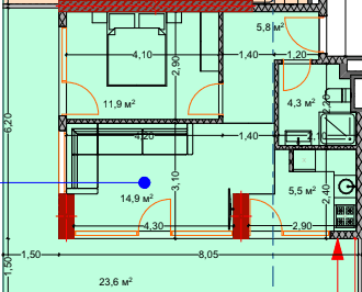 2-комн., 67.5 м²