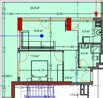 2-комн., 68.7 м²