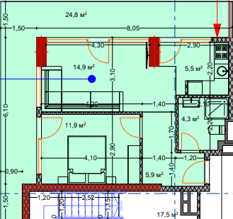 2-комн., 68.7 м²
