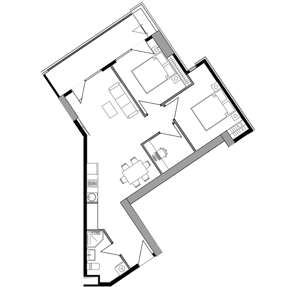 2-комн., 71.8 м²