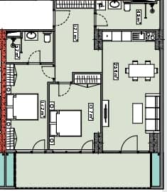 2-room, 101 m²
