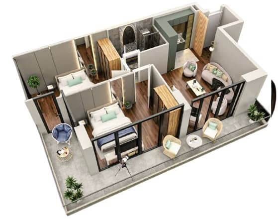 2-комн., 72.5 м²