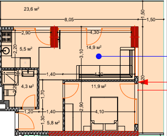 2-комн., 67.5 м²