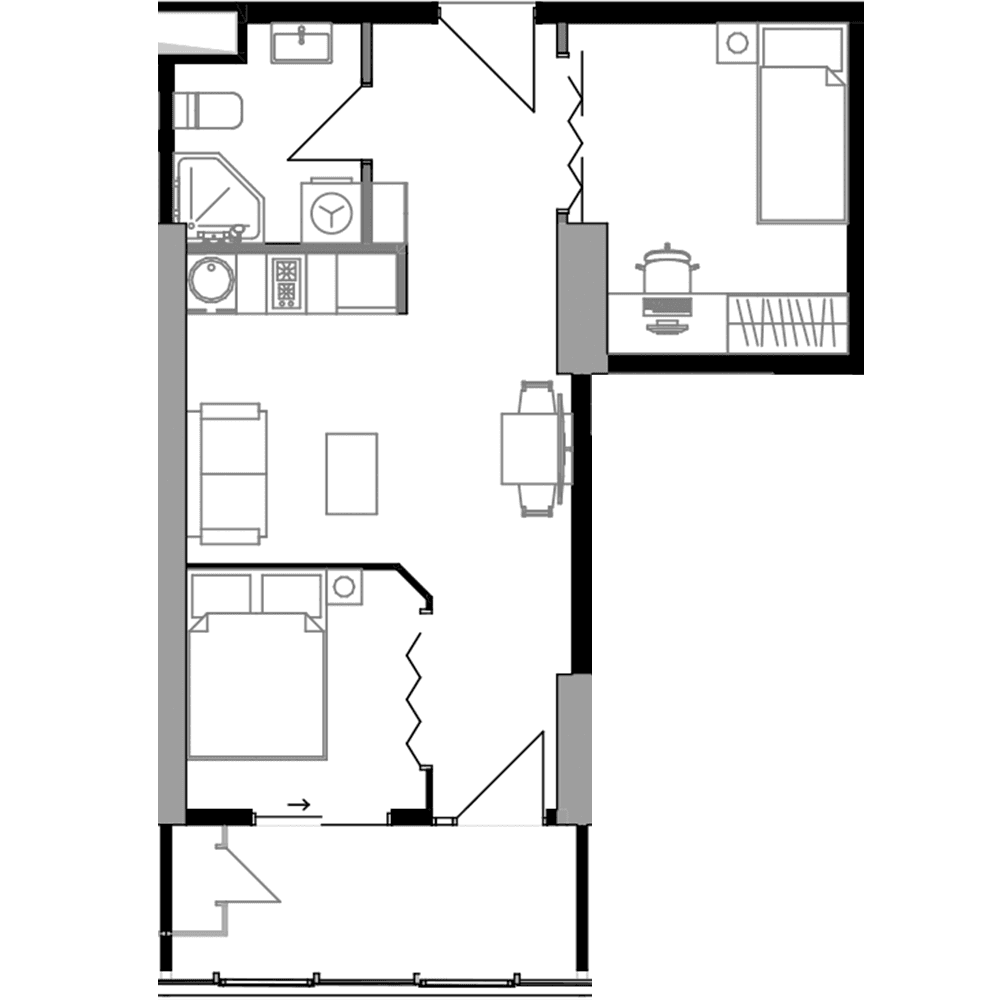 2-комн., 45.3 м²